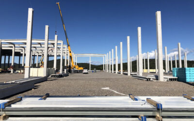 Baufortschritt Logistikcenter Sežana