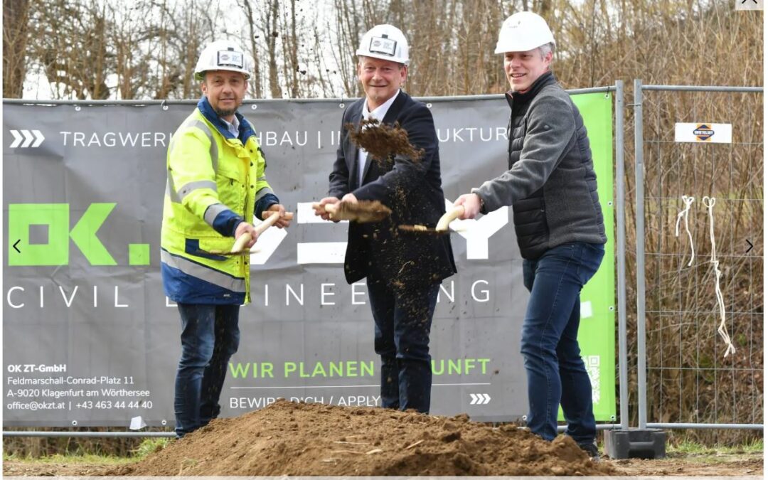 Ein bedeutender Schritt für Krumpendorf: Spatenstich und Baubeginn des neuen Kindergartens